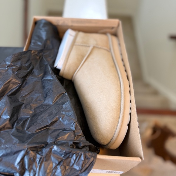 UGG Tan Suede Ankle Boots - Picture 4 of 5